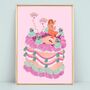 Party Girl Personalised Disco Ball Cake Print, thumbnail 3 of 9