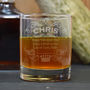 Name And Crown Engraved Whisky Tumbler, thumbnail 1 of 2