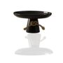 White Marble Serving Stand With Gold Pomegranate Detail, thumbnail 1 of 2