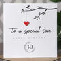 Personalised 30th Birthday Card For Special Son, thumbnail 1 of 4