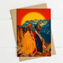 African Greetings Card, Vibrant Gloss Coated, thumbnail 1 of 3
