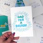 Scottish Dad Birthday Card 'Dad Yer A Belter', thumbnail 4 of 4