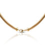 Flat Snake Six.2mm Necklace – Gold Plated, thumbnail 2 of 3