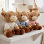 Personalised Harriet Highland Cow Soft Toy, thumbnail 2 of 11