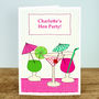 Cocktails Personalised Hen Party Card, thumbnail 2 of 3