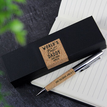 Personalised Worlds Best Cork Pen Box Set, 5 of 6