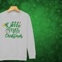 'Little Miss Christmas' Glittery Girls Christmas Jumper Sweatshirt, thumbnail 3 of 12