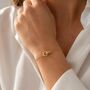 Mother Of The Bride Or Groom Interlocking Gold Bracelet, thumbnail 7 of 7