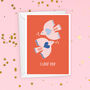 I Love You Birds Valentine's Day Card, thumbnail 4 of 4