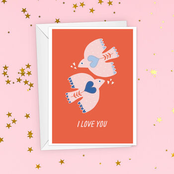 I Love You Birds Valentine's Day Card, 4 of 4