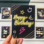 Happy Birthday Neon Card, thumbnail 1 of 2