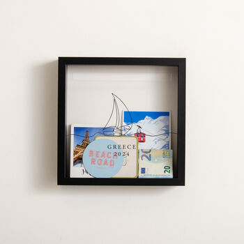 Personalised Travel Memory Frame Sail Boat, 5 of 6