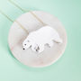 Polar Bear Acrylic Necklace, thumbnail 2 of 2