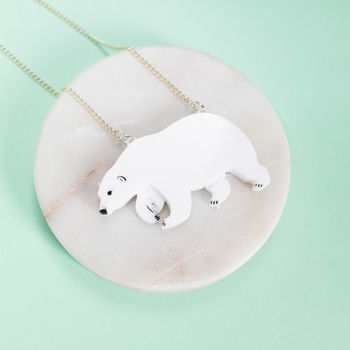 Polar Bear Acrylic Necklace, 2 of 2
