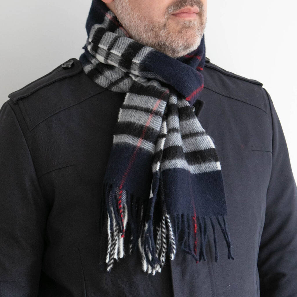 Merino Lambswool Check Scarf Collection By Lily&Kirkby ...