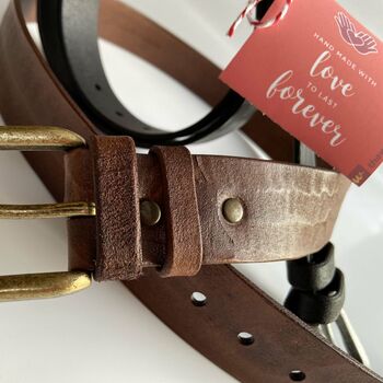 Premium Quality Personalised Genuine Leather Belt, 10 of 10
