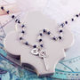 Rosary Necklace With Key Charm, thumbnail 4 of 6