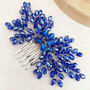 Royal Blue Bow Crystal Headpiece, thumbnail 2 of 6