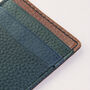 Personalised Stick On Premium Leather Card Holder, thumbnail 2 of 4