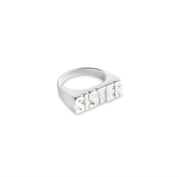 Custom Flat Name Personalised Ring, 3 of 8