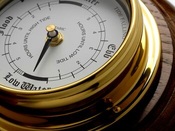 Classic Tide Clock And English Oak Mount, 12 of 12