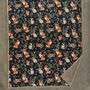 Woodland Wildlife Throw, Forest Animal Print Flannel And Sherpa 140x180cm 41034900, thumbnail 3 of 3