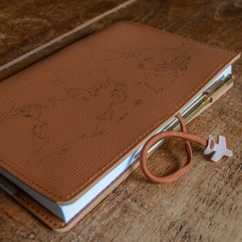 Stitch Where You've Been Vegan Leather Travel Notebook, 3 of 12