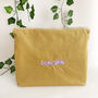 Personalised Zodiac Embroidery Make Up Pouch Bags, thumbnail 1 of 7
