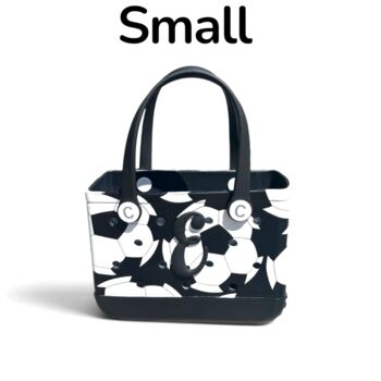 Soccer Girl’s Football Print Design Bag, Personalised Charm, 8 of 12