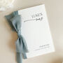Luxury 'His Vows' Wedding Vows Card, Modern Script, Personalised, thumbnail 2 of 11