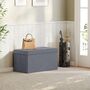 Foldable Storage Bench Ottoman With Lid, thumbnail 1 of 7
