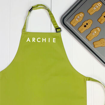 Personalised Kids Apron With Name, 5 of 10