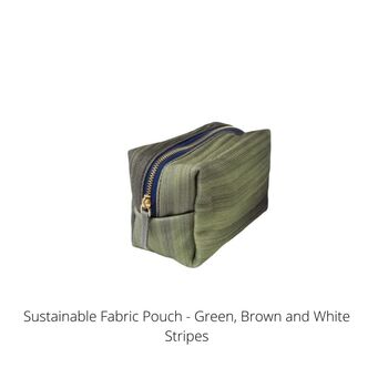 Sustainable Fabric Pouch Medium, 5 of 6