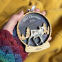 Heritage Baby Reindeer Snow Globe First Christmas Decoration, thumbnail 3 of 7