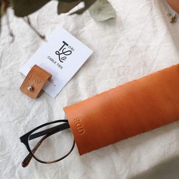 Personalised Leather Glasses Case, 3 of 8