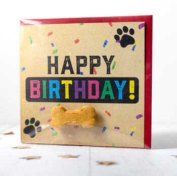 Dog Birthday 'Treatings' Card, 2 of 2