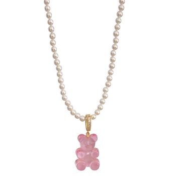 Transparent Gummy Bear Pendant Necklace, 8 of 11