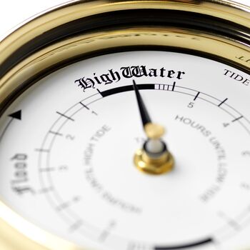 Handmade Solid Brass Classic Tide Clock, 3 of 8