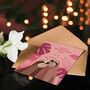 Cute Sloth Couple Hugging And Monstera Plants Valentine's Card, thumbnail 4 of 6