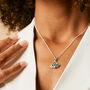 Third Eye Chakra Sapphire Sterling Silver Necklace, thumbnail 1 of 9