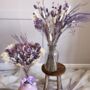 Purple Dried Flower Bridesmaid Bouquet, thumbnail 1 of 6