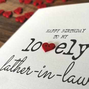 Personalised Birthday Card For Special Father In Law, Handmade Card, 4 of 4