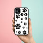 Personalised Dog Paw Prints iPhone Case Dog Lover Gift, thumbnail 1 of 2