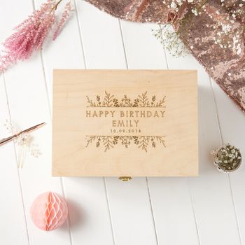 Personalised Birthday Keepsake Box, 3 of 5