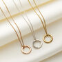 Personalised 9ct Gold And Diamond Message Necklace, thumbnail 8 of 8