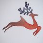 Handmade Watercolour Reindeer Christmas Card, thumbnail 4 of 6
