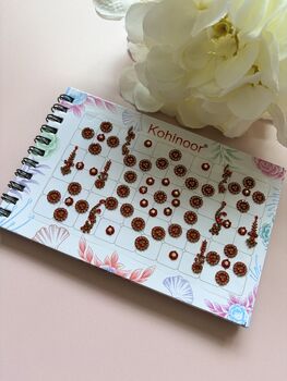 Assorted Designs Fancy Five Page Bindi Booklet, 5 of 9