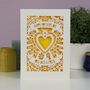 Personalised Papercut Mother's Day Heart Card, thumbnail 6 of 7