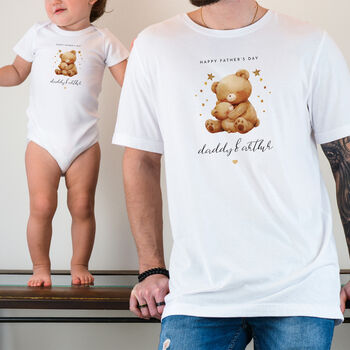 Personalised Daddy And Child Matching T Shirts Gift, 5 of 7