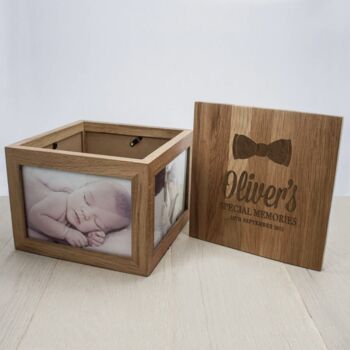 Baby's Special Memories Oak Photo Box, 2 of 5